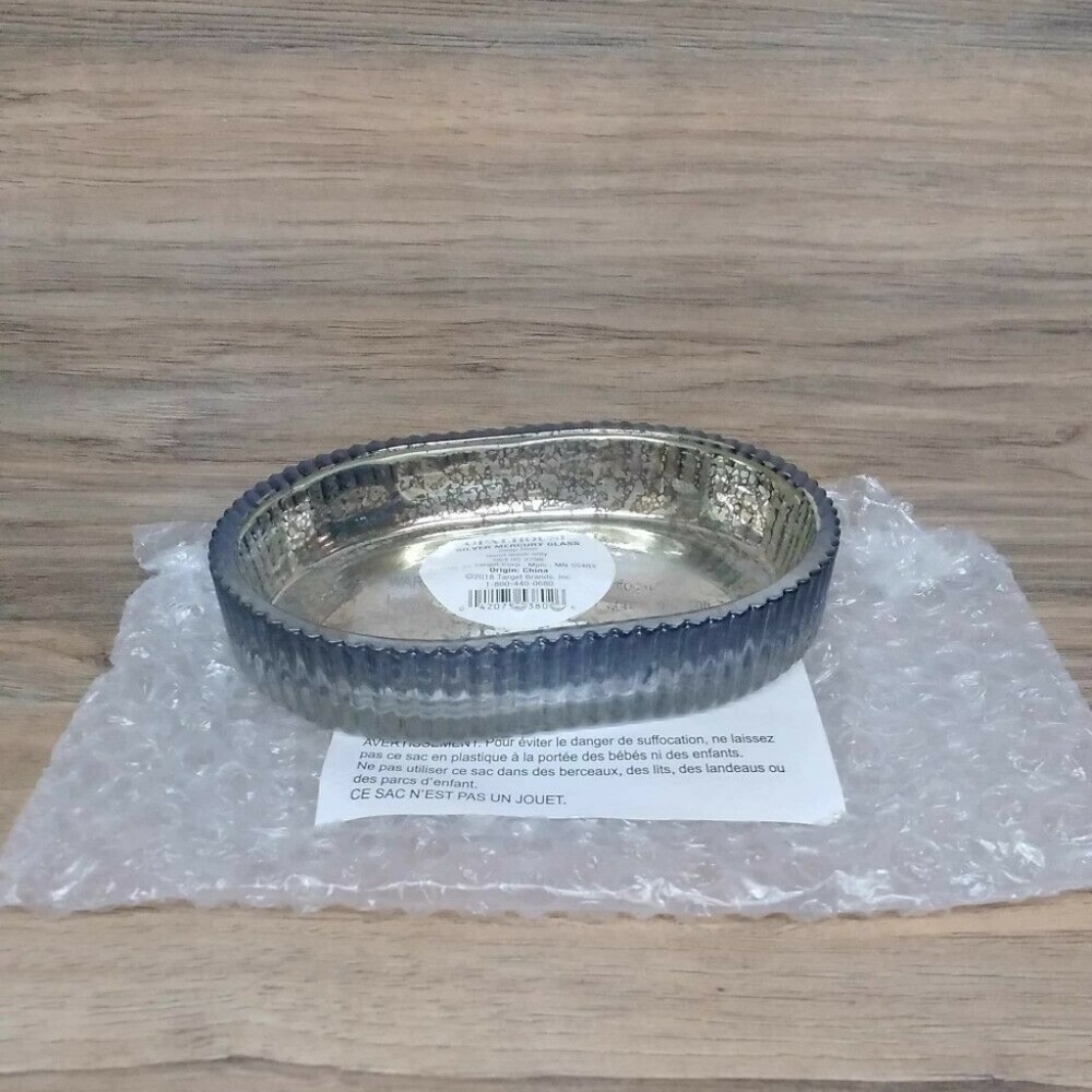 Opal house Silver Mercury Soap Dish
